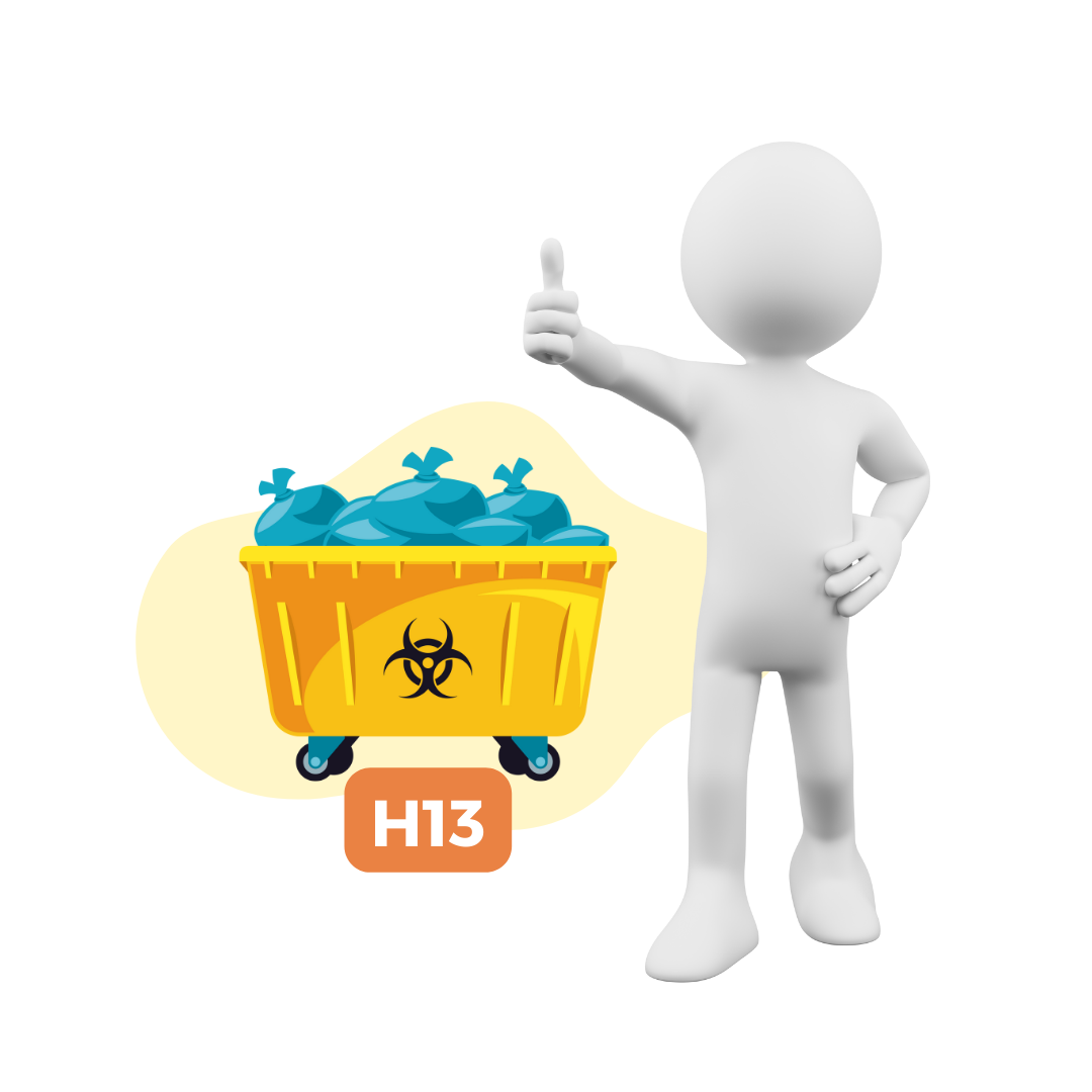 H13 – Higienos pažymėjimas. Darbuotojams atsakingiems už medicininių atliekų tvarkymą.