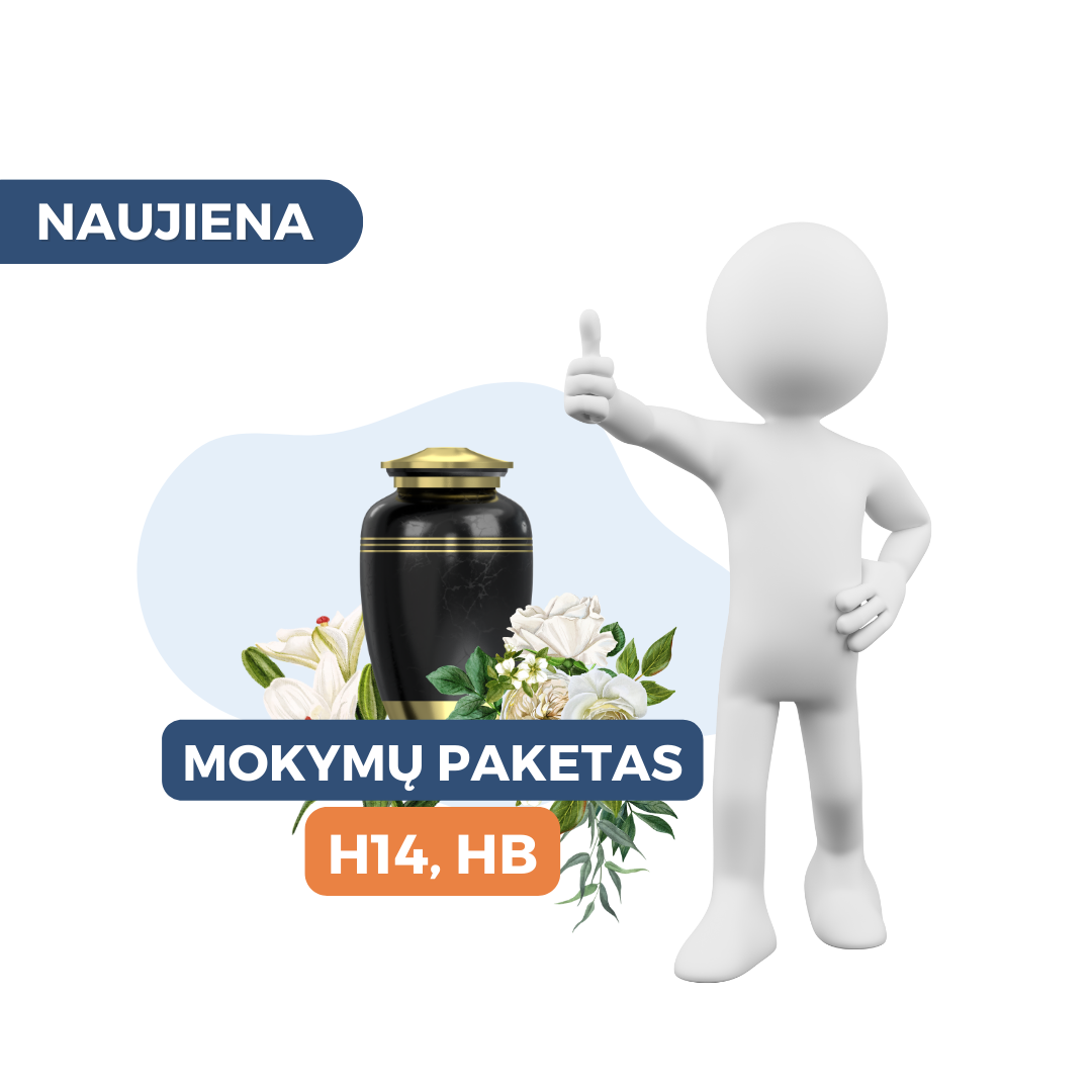 Mokymų paketas: HB ir H14 darbuotojams kurių veikla susijusi su žmogaus palaikų paslaugų teikimu