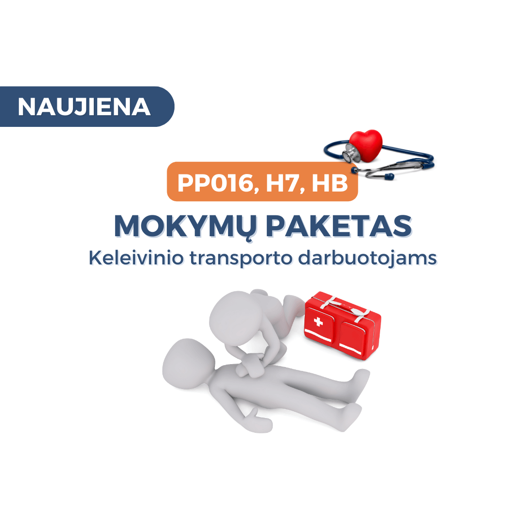 Mokymų paketas: PP016, H7 ir HB keleivinio transporto darbuotojams